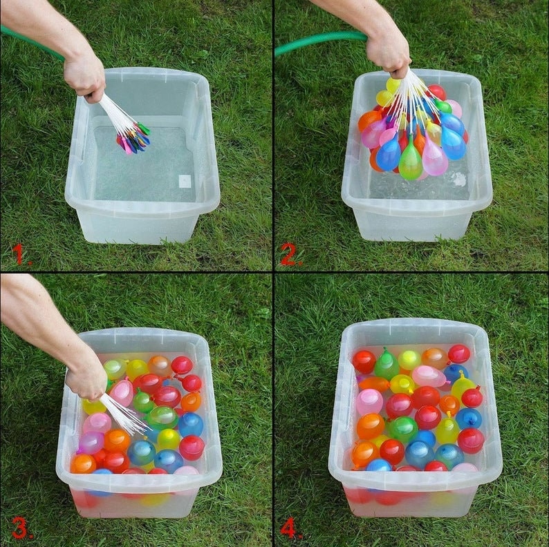 444 Self Sealing Water Balloons - Summer, Pool Fun - Ships from Iowa, USA. 3 Bunches