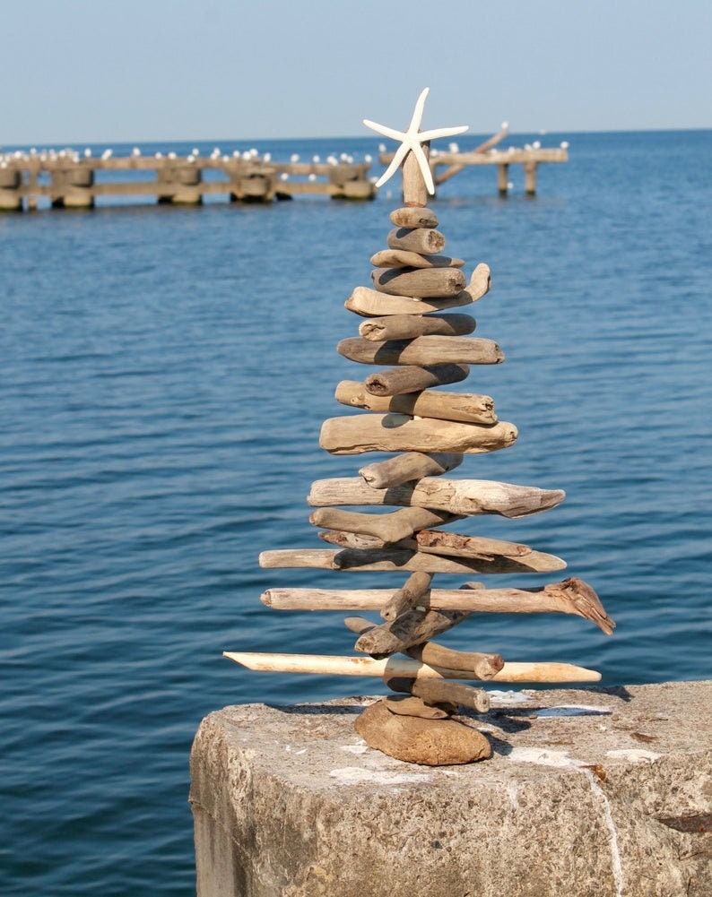 Driftwood Christmas Tree - 1 foot tall