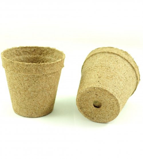 3 Inch Starter Pots - 50 Pack of Biodegradable Containers - Herbs, Trees, Vegetables, Bonsai, Fruit Seedling Starter Pots