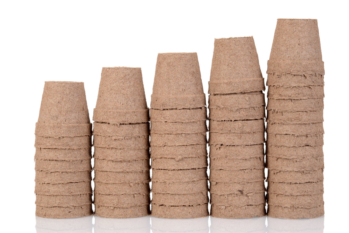 3 Inch Starter Pots - 50 Pack of Biodegradable Containers - Herbs, Trees, Vegetables, Bonsai, Fruit Seedling Starter Pots