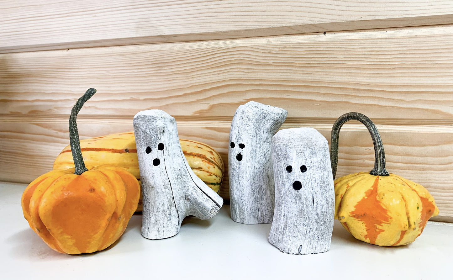 3 Driftwood Ghosts - Adorable Halloween or Christmas Decoration