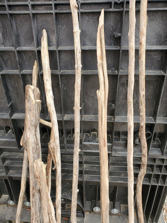 Driftwood Pole - 3, 4, 5, 6 Foot - You Pick Thickness - Rod Hanging Weaving Macrame DIY Closet Nursery Shower Craft