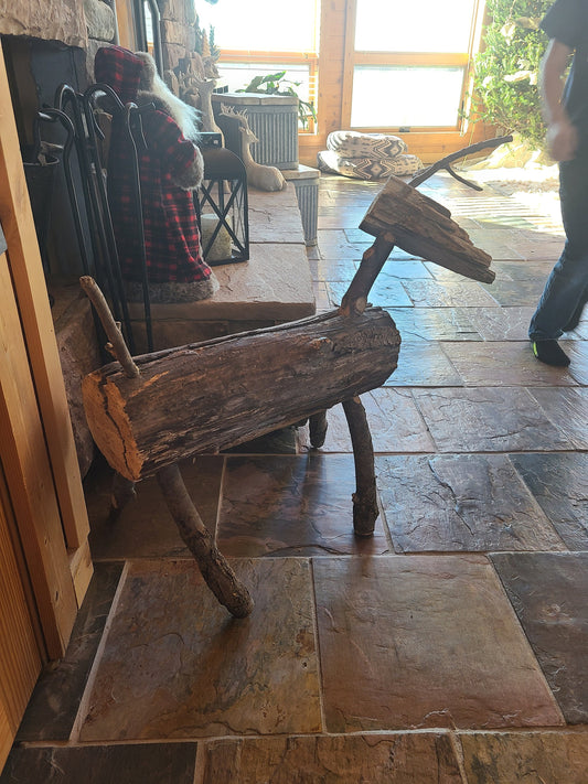 Driftwood Reindeer - 2 Feet Tall - Beautiful Handmade Driftwood Reindeer for Decorating