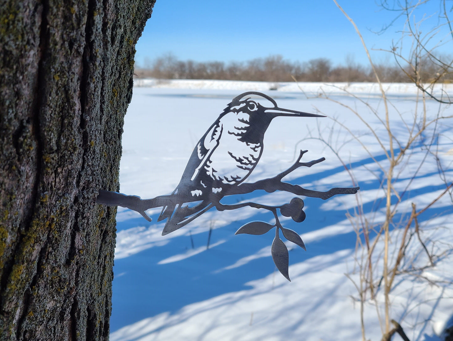 Hummingbird Metal Art - Made in USA - Garden Sculpture