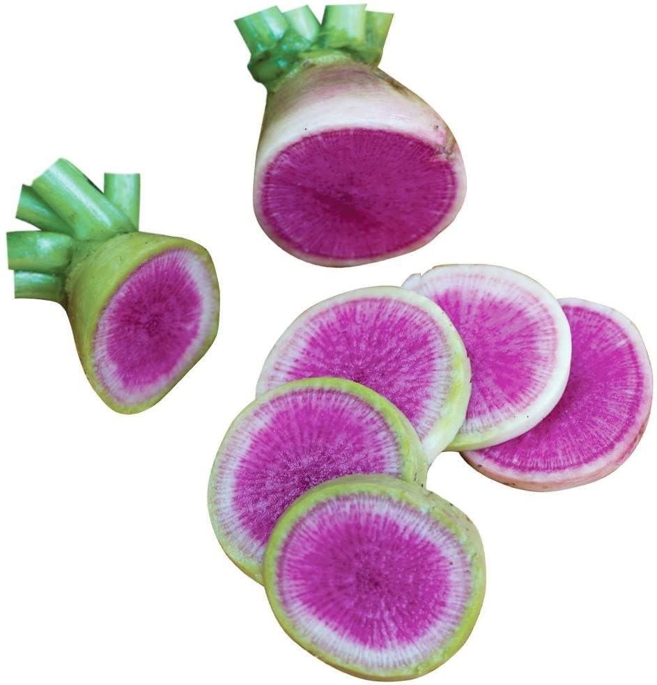 Watermelon Radish Seeds for Planting - Colorful and Delicious Radish - Exotic Vegetable Seeds - Made in USA