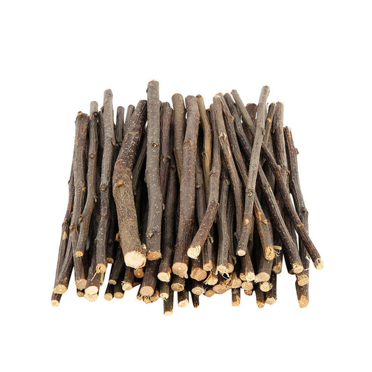 40 Applewood Sticks, Apple Sticks Pet Chew Toys for Chinchilla Guinea Pigs Rabbits Dogs