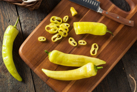 Sweet Banana Pepper Seeds to Plant - 100+ Seeds - Great with Salads.  Add Amazing Flavor. Made in USA. Ships from Iowa