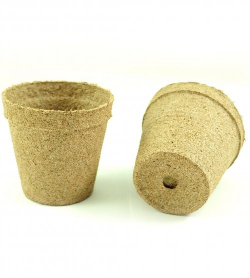 3 Inch Starter Pots - 25 Pack of Biodegradable Containers - Herbs, Trees, Vegetables, Bonsai, Fruit Seedling Starter Pots