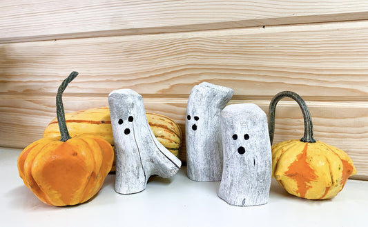 3 Driftwood Ghosts - Adorable Halloween or Christmas Decoration