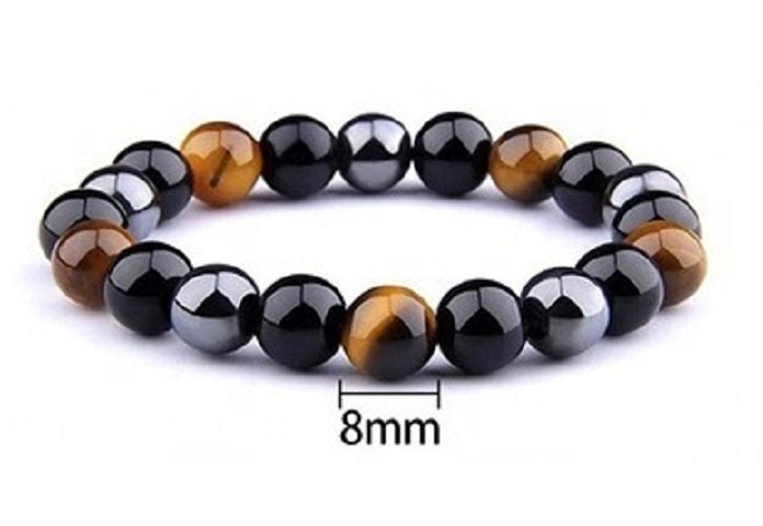 Triple Protection Bracelet - For Protection - Bring Luck And Prosperity - Hematite - Black Obsidian - Tiger Eye - Stone Bracelets