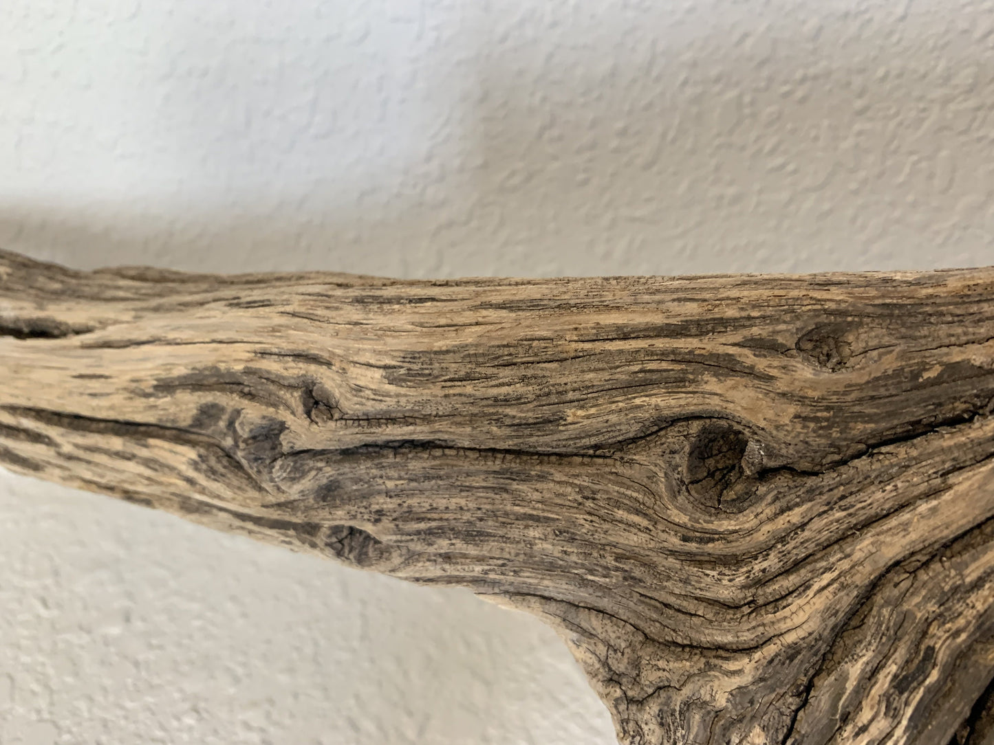 Thick Groot Textured Driftwood Pole - Hardwood Driftwood with Beautiful Lines