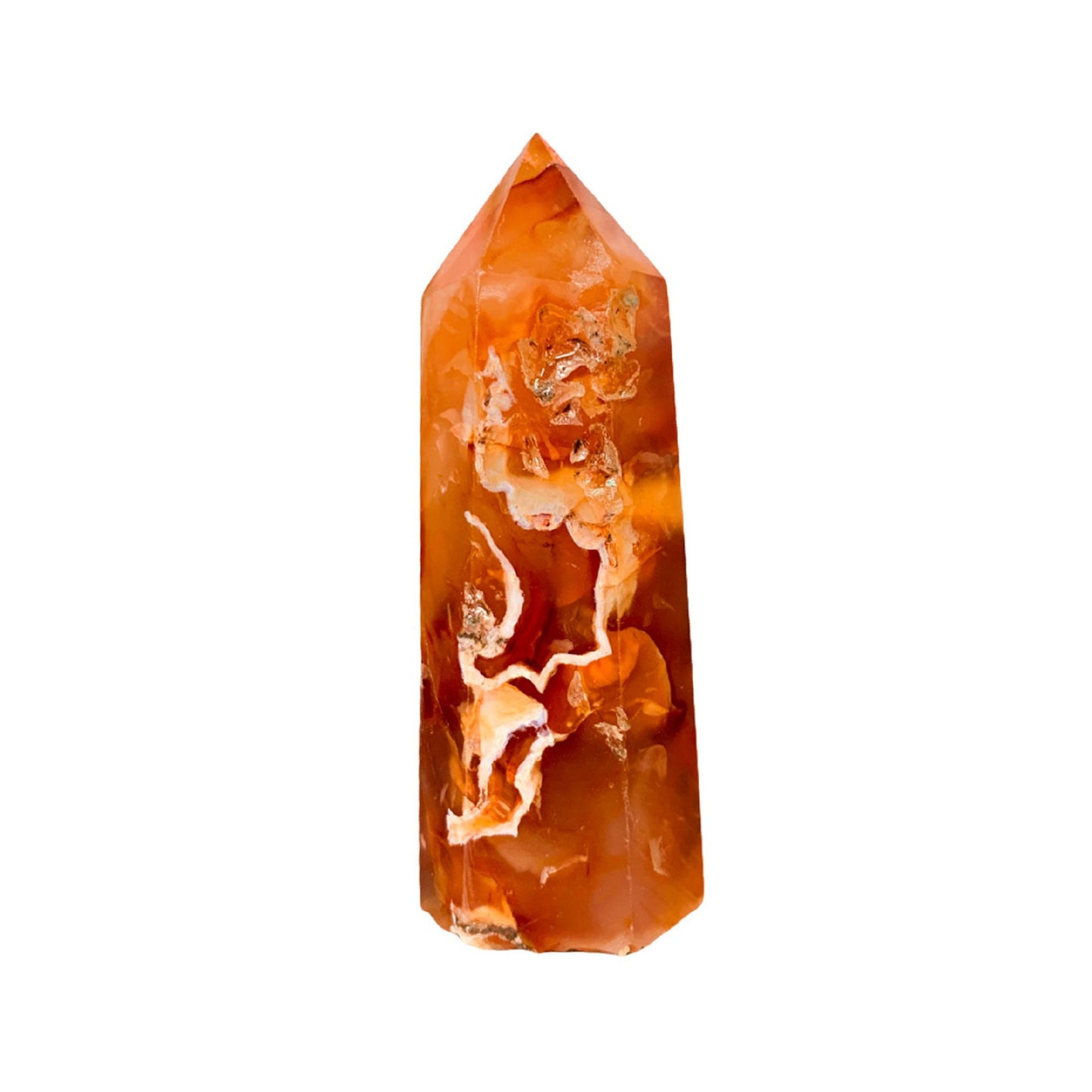 Druzy Carnelian Love Crystal Tower- Give Them as a Gift to Have That Person Fall in Love with You