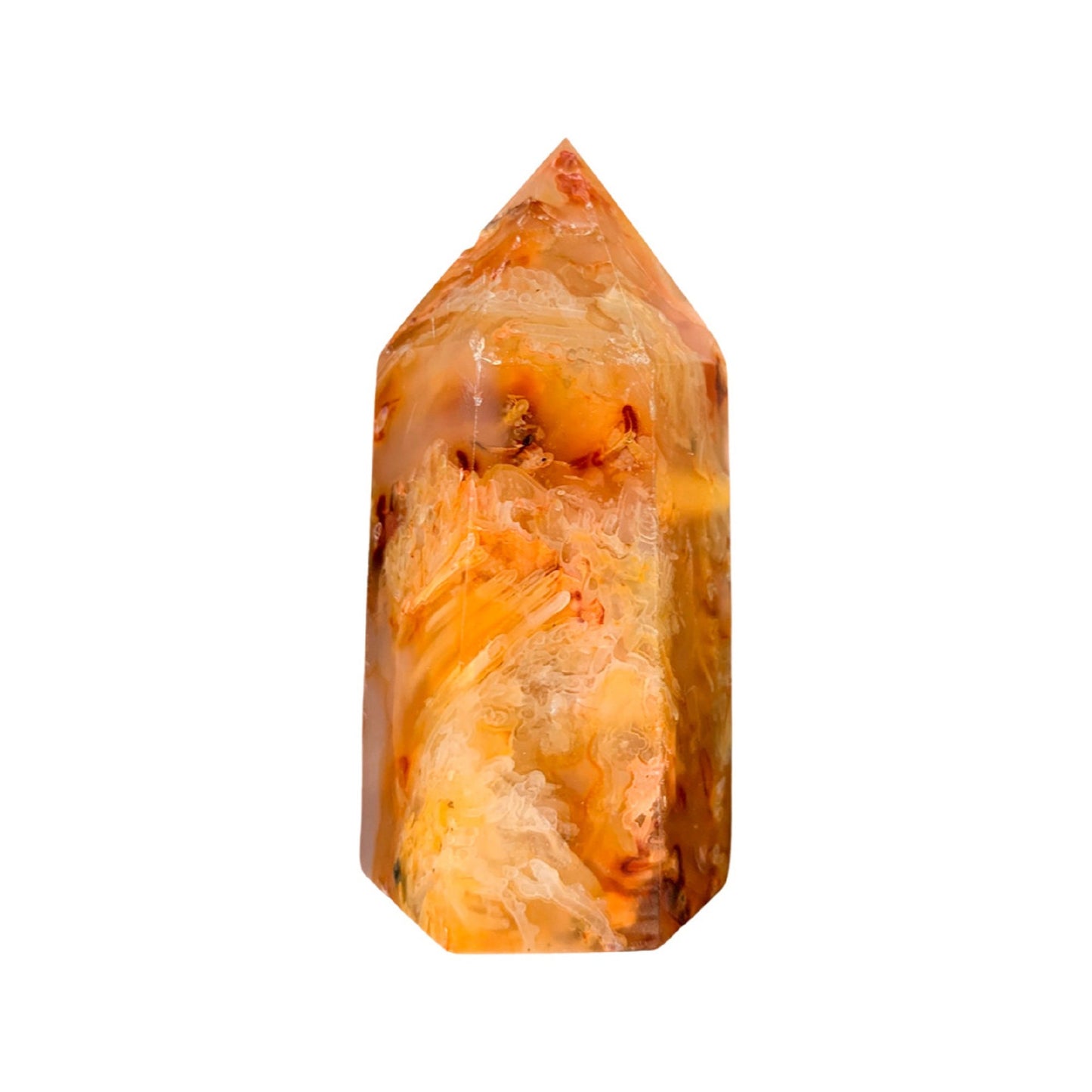 Druzy Carnelian Love Crystal Tower- Give Them as a Gift to Have That Person Fall in Love with You