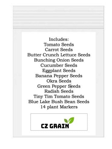 Vicky's Veggie Garden Seed Kit | 12 Different Vegetable Seed Packets - One Click Garden - Made in USA, Ships from Iowa. Grow Your Own Garden