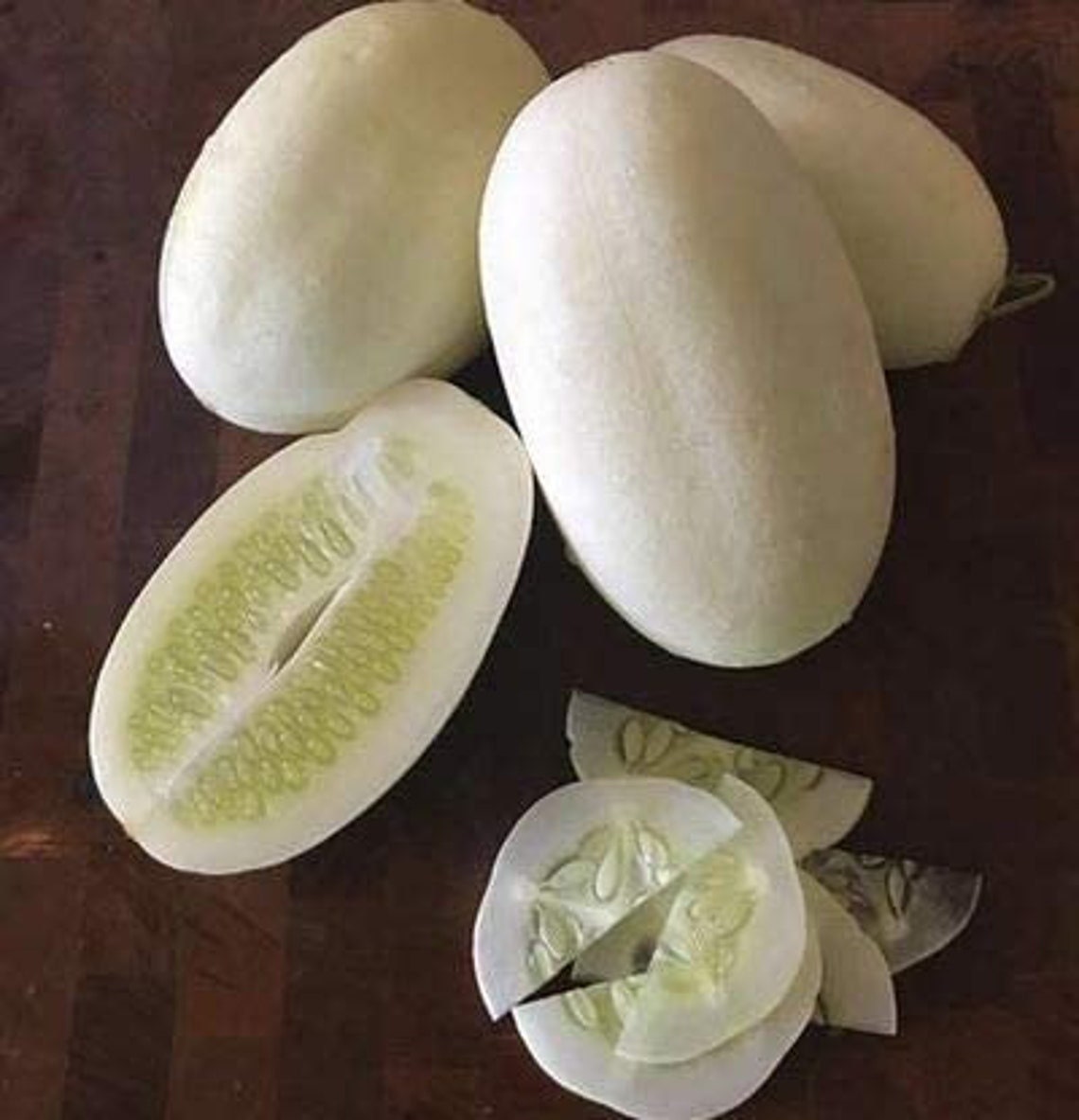 Dragon Eggs Seeds for Planting - 20 Seeds - White Cucumber Seeds - Ships from Iowa, USA