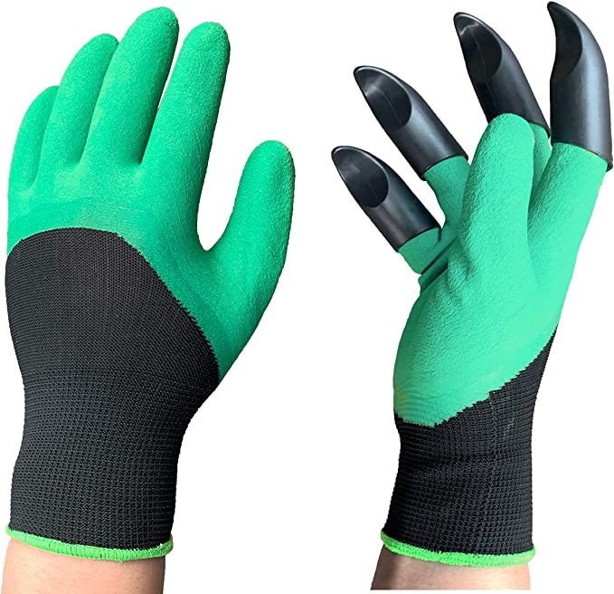 Garden Gloves with Digging Claws - Hand in the Earth Planting